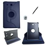 Ficha técnica e caractérísticas do produto Capa Case Galaxy Tab E - 9.6´ T560/561 Giratória 360 / Caneta Touch (Azul Escuro)
