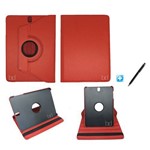 Ficha técnica e caractérísticas do produto Capa Case Galaxy Tab S3 - T820/t825 Giratória / Caneta Touch (vermelho)