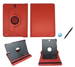 Ficha técnica e caractérísticas do produto Capa Case Galaxy Tab S3 - T820/T825 Giratória/Caneta Touch (Vermelho)