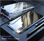 Ficha técnica e caractérísticas do produto Capa Case Magnética Blindada IPhone X - Azul - Luphie