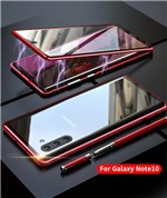 Ficha técnica e caractérísticas do produto Capa Case Magnética Blindada Samsung Galaxy Note 10 Plus - Vermelho - Luphie