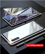 Ficha técnica e caractérísticas do produto Capa Case Magnética Blindada Samsung Galaxy Note 10 - Prata - Luphie