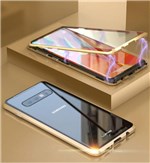 Capa Case Magnética Blindada Samsung Galaxy S10 - Dourado - Luphie