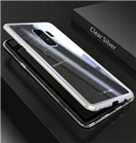 Ficha técnica e caractérísticas do produto Capa Case Magnético Anti Impacto Samsung Galaxy S9 - Prata - Luphie