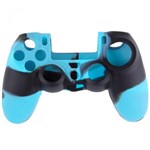 Ficha técnica e caractérísticas do produto Capa Case Protetora de Silicone Gel para Controle Playstation 4 Ps4 Camuflada Azul e Preto FEIR FR-214-4M