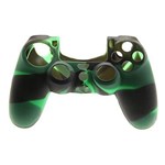 Capa Case Protetora de Silicone Gel para Controle Playstation 4 Ps4 Camuflada Verde e Preto FEIR FR-214-4M