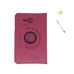 Ficha técnica e caractérísticas do produto Capa Case Galaxy Tab E - 7´ T113/115 Giratória 360º / Caneta Touch (Rosa)