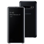 Ficha técnica e caractérísticas do produto Capa Clear View Preta Galaxy S10 Plus S10+ Samsung Original