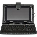 Ficha técnica e caractérísticas do produto Capa com Teclado Portátil Micro USB para Tablet Preta - DL
