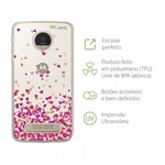 Ficha técnica e caractérísticas do produto Capa Corações Rosa para Moto Z Play - 99capas