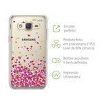 Ficha técnica e caractérísticas do produto Capa Corações Rosa para Samsung Galaxy J2 Prime - 99capas