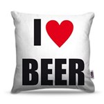 Ficha técnica e caractérísticas do produto Capa de Almofada - Bebidas - I Love Beer - Referência: BEB040
