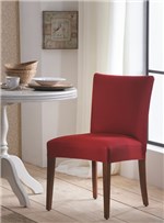 Ficha técnica e caractérísticas do produto Capa de Cadeira Malha Suplex - Cor Vermelha - Kit 10 Capas - Adomes