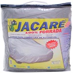 Ficha técnica e caractérísticas do produto Capa de Carro Bezi Jacaré Impermeável Pequena 1.00% Forrada Prata