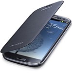 Ficha técnica e caractérísticas do produto Capa de Couro com Flip para Samsung Galaxy SIII - FLIP COVER - Azul Metálico - Samsung