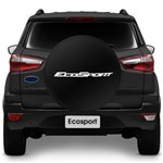 Ficha técnica e caractérísticas do produto Capa de Estepe Ford Ecosport 2003 a 2017 Basic Preta com Cadeado e Cabo de Aço