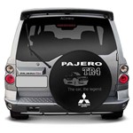 Ficha técnica e caractérísticas do produto Capa de Estepe Pajero TR4 2002 a 2018 The Car The Legend Preto e Branco com Cadeado