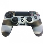 Ficha técnica e caractérísticas do produto Capa de Silicone para Controle Joystick Playstation 4 Branco e Preto