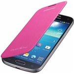Ficha técnica e caractérísticas do produto Capa Flip Cover Samsung Galaxy S4 Mini - Pink