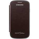 Ficha técnica e caractérísticas do produto Capa Flip Cover Samsung Galaxy SIII Mini (I8290) Marrom