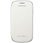 Ficha técnica e caractérísticas do produto Capa Flip Cover Samsung S-EFC1M7FWEGSTDI para Galaxy S III Mini - Branco