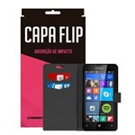 Ficha técnica e caractérísticas do produto Capa Flip Preta para Nokia Lumia 532 - Underbody