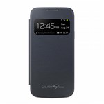Ficha técnica e caractérísticas do produto Capa Flip S-view Samsung Galaxy S4 Mini I9190 I9192 I9195 - Preta