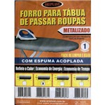 Ficha técnica e caractérísticas do produto Capa / Forro para Tábua de Passar Roupa 110x45cm Metalizado