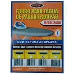Ficha técnica e caractérísticas do produto Capa / Forro para Tábua de Passar Roupa com Cordão 120x45cm Metalizado - Única