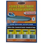 Ficha técnica e caractérísticas do produto Capa / Forro para Tábua de Passar Roupa com Cordão 138x46cm Metalizado - Única