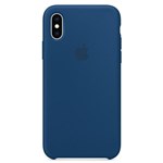 Ficha técnica e caractérísticas do produto Capa IPhone XS Apple, Silicone Azul