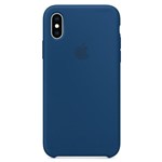 Ficha técnica e caractérísticas do produto Capa IPhone XS Max Apple, Silicone Azul