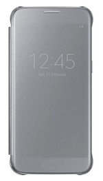 Ficha técnica e caractérísticas do produto Capa Original Protetora Clear View Samsung Galaxy S7 Prata