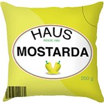 Ficha técnica e caractérísticas do produto Capa para Almofada Mostarda Amarela Poliéster (40x40cm) - Haus For Fun