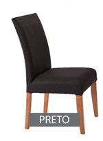 Ficha técnica e caractérísticas do produto Capa para Cadeira com Estofado Kit com 06 Unidades Cor Preto - Bell Enxovais