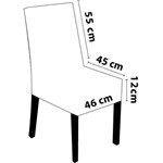 Capa para Cadeira de Malha Kit 6 Unidades - Cor Azul - Raimundi Store