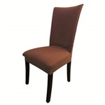 Ficha técnica e caractérísticas do produto Capa para Cadeira de Malha Kit 6 Unidades Cor Brownie