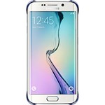 Capa para Celular Protetora Galaxy S6 EDGE Policarbonato Clear Transparente com Lateral Preta - Samsung