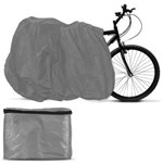 Ficha técnica e caractérísticas do produto Capa para Cobrir Bicicleta Cinza com Forro Tamanho Universal