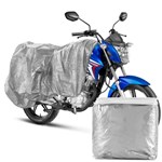 Ficha técnica e caractérísticas do produto Capa para Cobrir Moto Carrhel Impermeável com Forro Anti-Uv Tamanho P Biz Titan Fan Yes Kansas Ybr