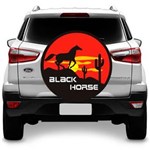 Ficha técnica e caractérísticas do produto Capa para Estepe Cavalo Negro CrossFox Ecosport Doblo