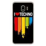 Ficha técnica e caractérísticas do produto Capa para Galaxy J4 - Música | I Love Techno