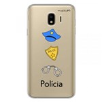 Ficha técnica e caractérísticas do produto Capa para Galaxy J4 - Polícia - Mycase
