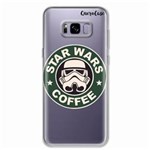Ficha técnica e caractérísticas do produto Capa para Galaxy S8 Plus Star Wars Coffee Transparente