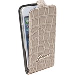 Ficha técnica e caractérísticas do produto Capa para IPhone 5/5s GUESS Flap Case Bege - IKase