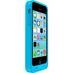 Ficha técnica e caractérísticas do produto Capa para IPhone 5C Protetora e Carregadora Plástico Rígido Azul Yogo