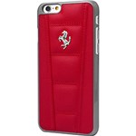 Ficha técnica e caractérísticas do produto Capa para IPhone 6 Ferrari Couro Vermelha - IKase
