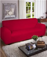 Ficha técnica e caractérísticas do produto Capa para Sofa 3 Lug Canelada Vermelha Arte Cazza Vermelho