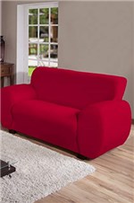 Ficha técnica e caractérísticas do produto Capa para Sofa 2 Lug Canelada Vermelho Arte Cazza Vermelho