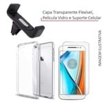 Ficha técnica e caractérísticas do produto Capa + Película De Vidro Para Galaxy A9 A900 + Suporte Celular Air Frame